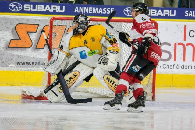 Photo hockey match Chamonix / Morzine - Strasbourg  le 14/02/2017