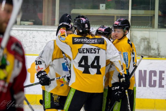 Photo hockey match Chamonix / Morzine - Strasbourg  le 14/02/2017