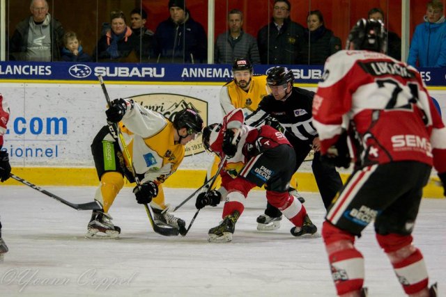 Photo hockey match Chamonix / Morzine - Strasbourg  le 14/02/2017