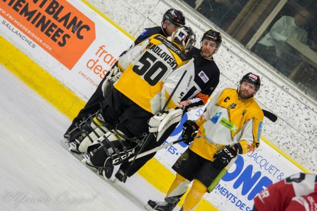 Photo hockey match Chamonix / Morzine - Strasbourg  le 14/02/2017