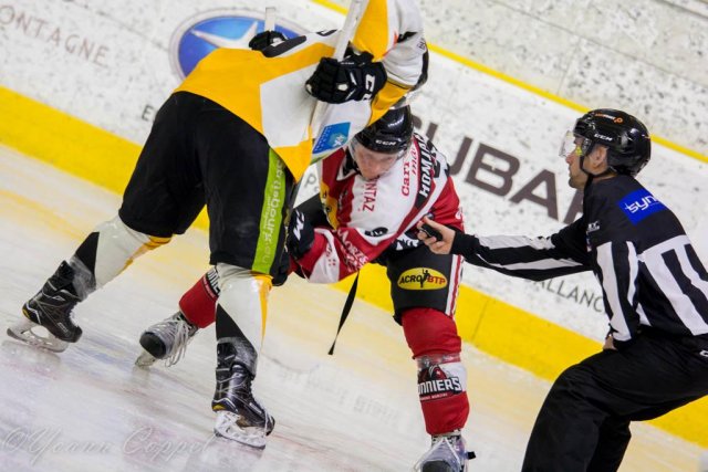 Photo hockey match Chamonix / Morzine - Strasbourg  le 14/02/2017