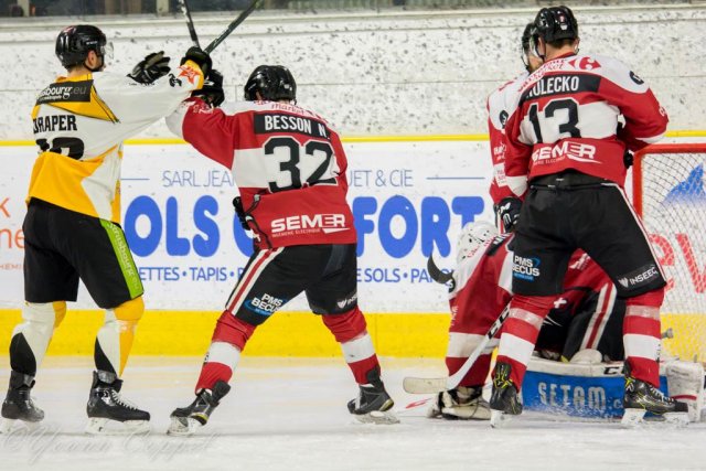 Photo hockey match Chamonix / Morzine - Strasbourg  le 14/02/2017