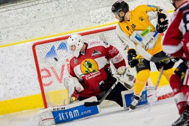 Photo hockey match Chamonix / Morzine - Strasbourg  le 14/02/2017