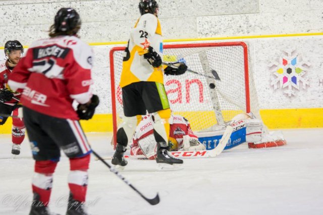 Photo hockey match Chamonix / Morzine - Strasbourg  le 14/02/2017