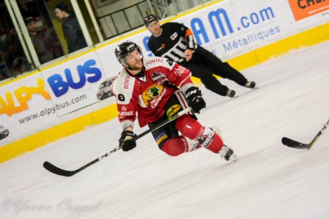 Photo hockey match Chamonix / Morzine - Strasbourg  le 14/02/2017