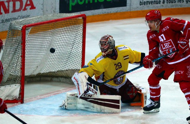 Photo hockey reportage NLA: Genève a tiré 23 fois...
