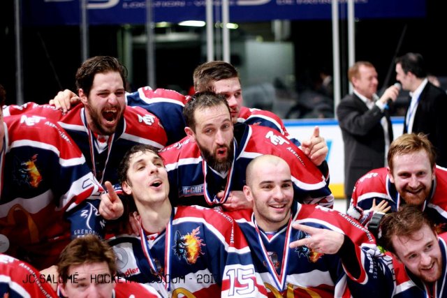 Photo hockey match Rouen - Grenoble  le 19/02/2017