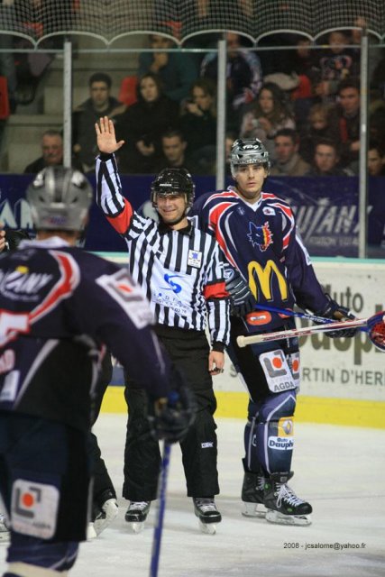 Photo hockey match Grenoble  - Angers  le 30/01/2008