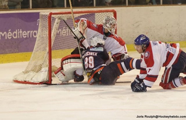 Photo hockey match Montpellier  - Wasquehal Lille le 25/02/2017