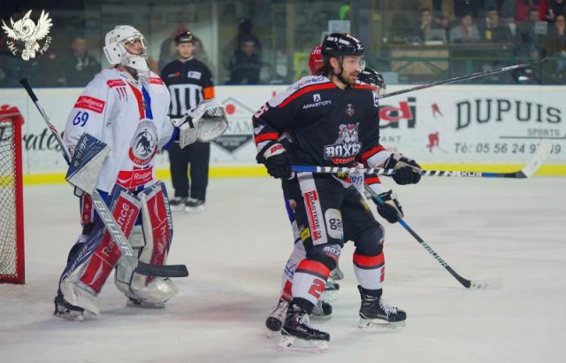 Photo hockey match Bordeaux - Lyon le 08/03/2017
