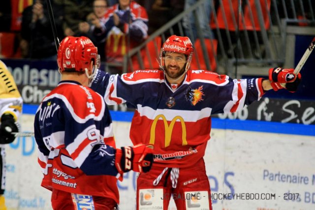 Photo hockey match Grenoble  - Rouen le 15/03/2017