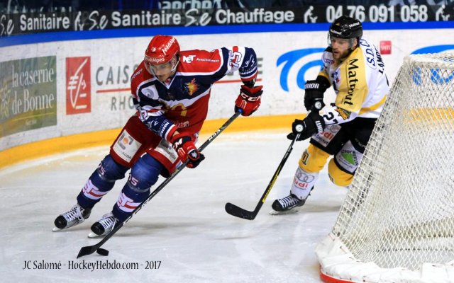 Photo hockey match Grenoble  - Rouen le 14/03/2017
