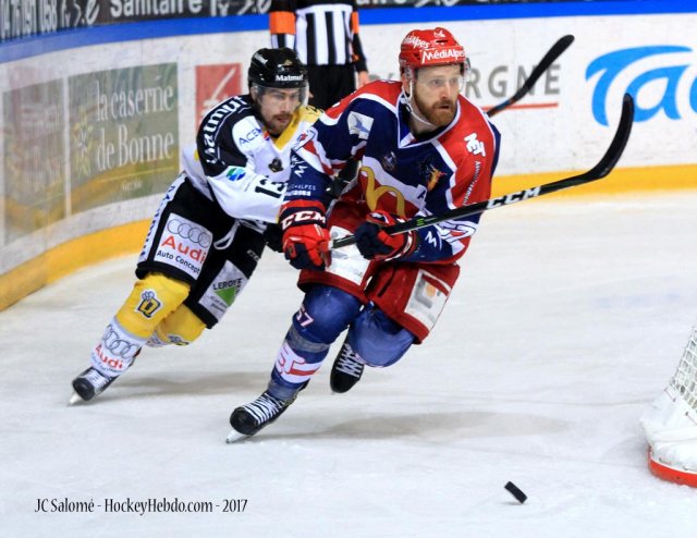 Photo hockey match Grenoble  - Rouen le 14/03/2017