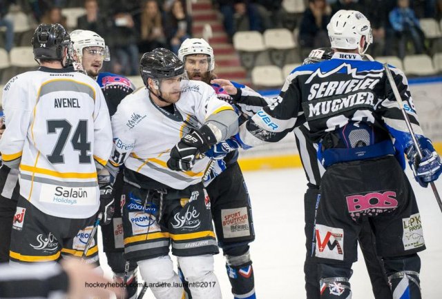 Photo hockey match Courchevel-Méribel-Pralognan - Brest  le 15/03/2017