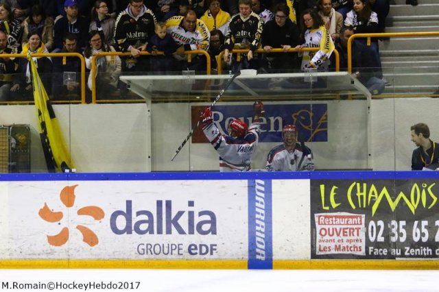 Photo hockey match Rouen - Grenoble  le 19/03/2017