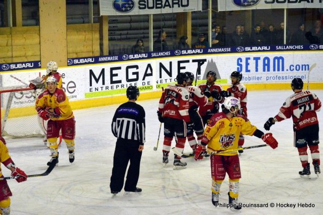 Photo hockey match Chamonix / Morzine - Dijon  le 21/03/2017