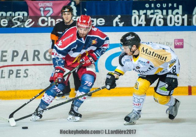 Photo hockey match Grenoble  - Rouen le 22/03/2017