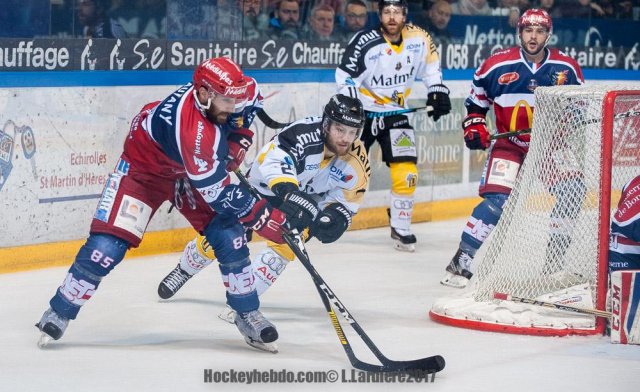 Photo hockey match Grenoble  - Rouen le 22/03/2017