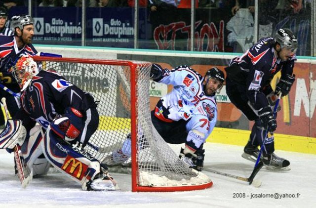 Photo hockey match Grenoble  - Angers  le 30/01/2008