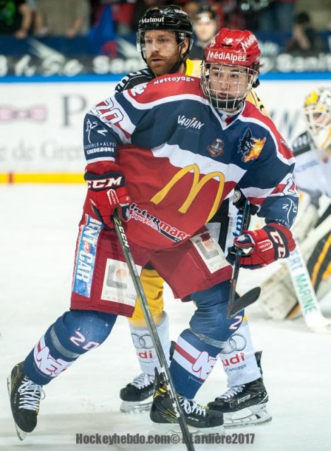 Photo hockey match Grenoble  - Rouen le 26/03/2017