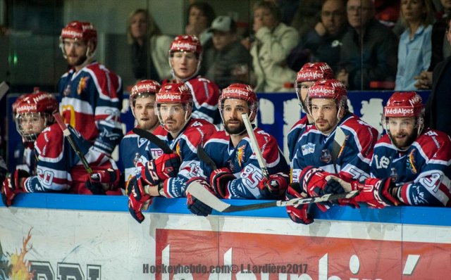 Photo hockey match Grenoble  - Rouen le 26/03/2017