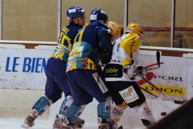 Photo hockey match Dijon  - Strasbourg  le 14/02/2009