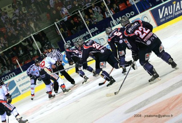 Photo hockey match Grenoble  - Angers  le 30/01/2008