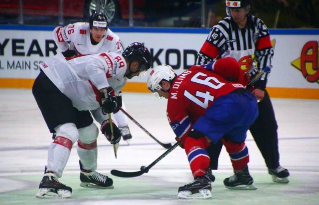 Photo hockey match Norway - Switzerland le 07/05/2017