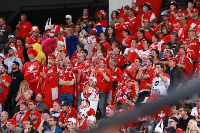 Photo hockey match Canada - Switzerland le 13/05/2017