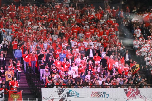 Photo hockey match Canada - Switzerland le 13/05/2017