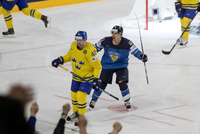 Photo hockey match Sweden - Finland le 20/05/2017