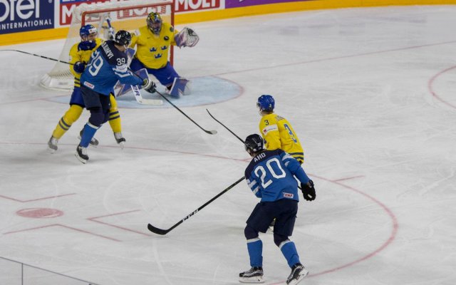 Photo hockey match Sweden - Finland le 20/05/2017