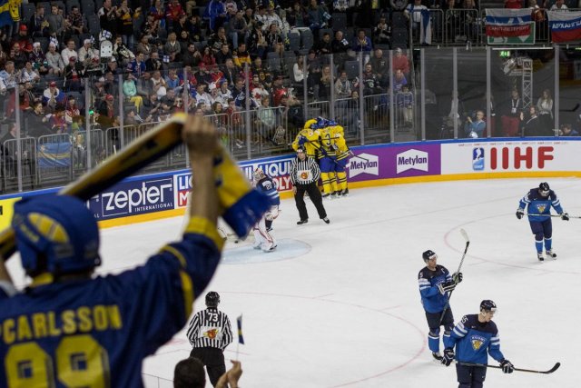 Photo hockey match Sweden - Finland le 20/05/2017