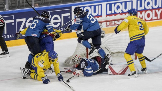Photo hockey match Sweden - Finland le 20/05/2017