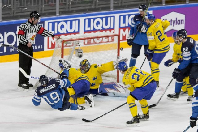 Photo hockey match Sweden - Finland le 20/05/2017