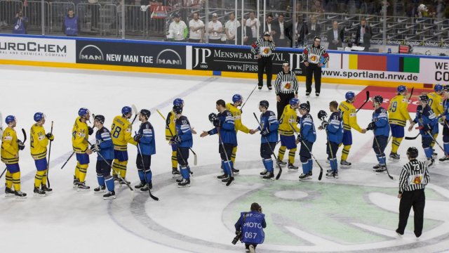Photo hockey match Sweden - Finland le 20/05/2017