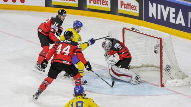 Photo hockey match Canada - Sweden le 21/05/2017