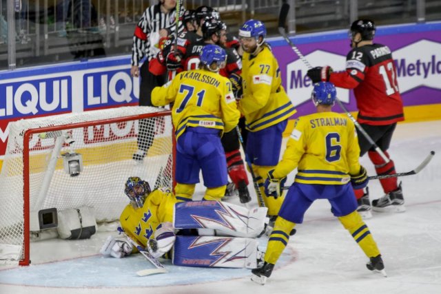 Photo hockey match Canada - Sweden le 21/05/2017