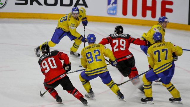 Photo hockey match Canada - Sweden le 21/05/2017