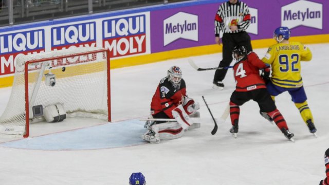 Photo hockey match Canada - Sweden le 21/05/2017