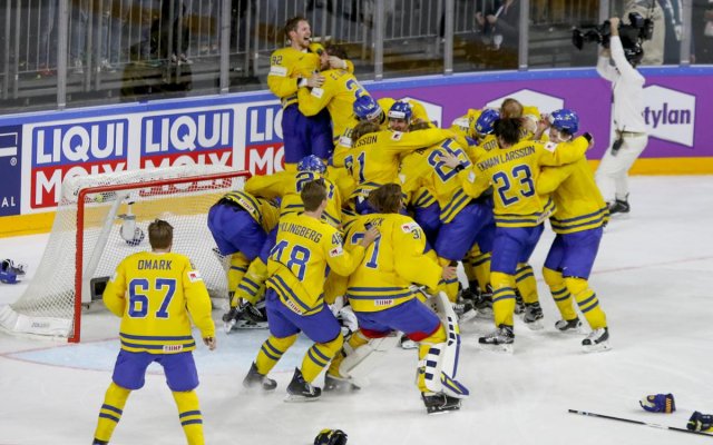 Photo hockey match Canada - Sweden le 21/05/2017