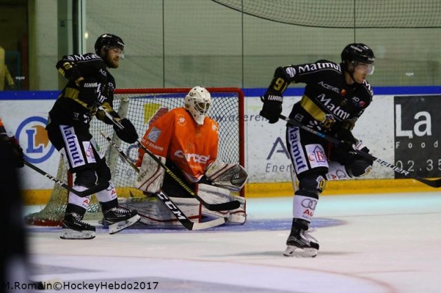 Photo hockey match Rouen - Amiens  le 19/08/2017