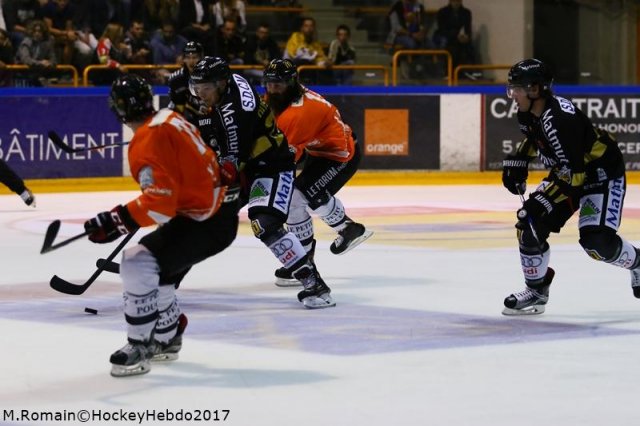 Photo hockey match Rouen - Amiens  le 19/08/2017