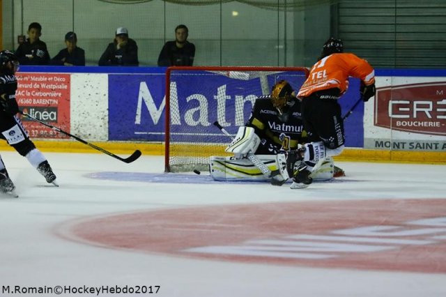 Photo hockey match Rouen - Amiens  le 19/08/2017