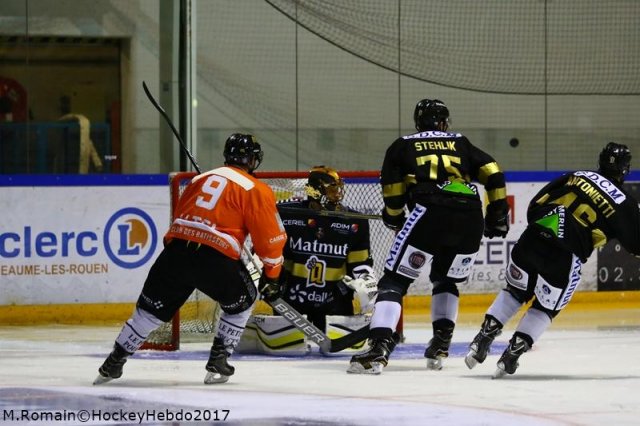 Photo hockey match Rouen - Amiens  le 19/08/2017