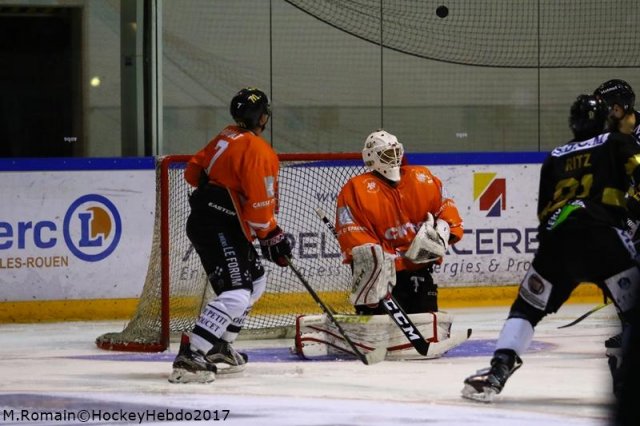 Photo hockey match Rouen - Amiens  le 19/08/2017