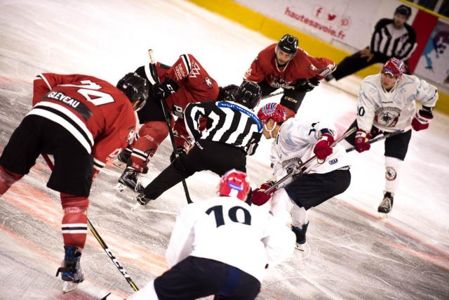 Photo hockey match Chamonix  - Lyon le 05/09/2017