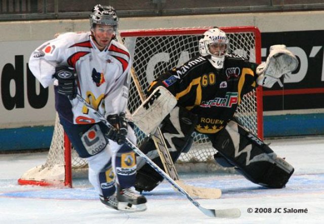 Photo hockey match Rouen - Grenoble  le 10/02/2008