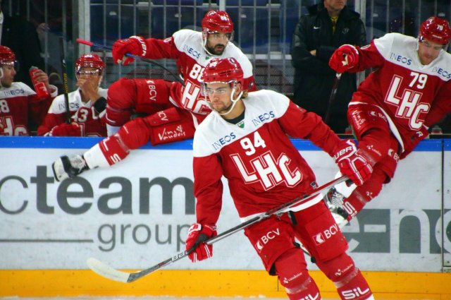 Photo hockey match Lausanne - Bienne le 15/09/2017