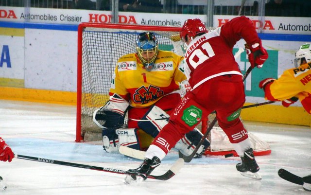 Photo hockey match Lausanne - Bienne le 15/09/2017